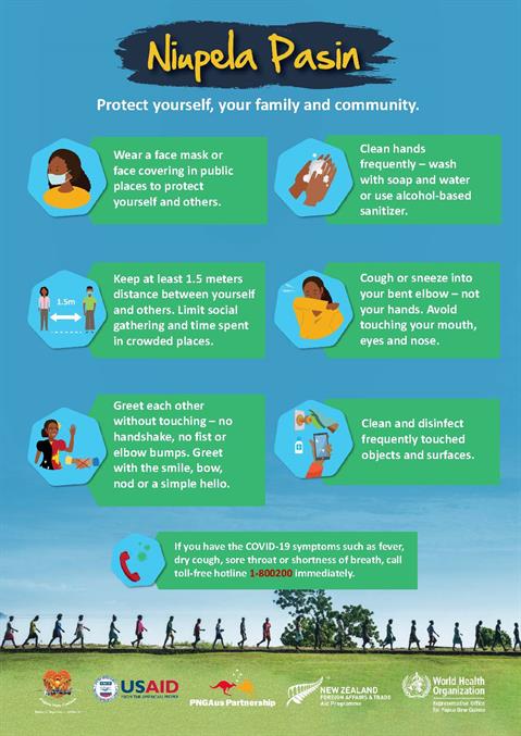 Infographic visualising the recommended advice.